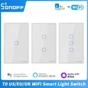 SONOFF T0 WiFi Smart Light Switch EU US Smart Home Touch Switch eWelink APP Remo