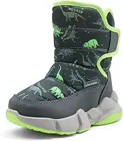 [WOWHAH] Kids Boys Girls Snow Boots, Toddler Warm Outdoor Winter Boots