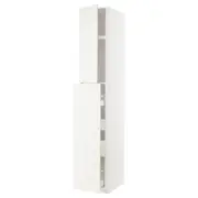 METOD / MAXIMERA hc w p-o func 1dr/4drw, white/Veddinge white, 40x60x240 cm
