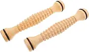 FRCOLOR 2Pcs Massage Roller for Back and Legs Durable Muscle Relief Tool for Yoga and Physical Therapy Improves Blood Flow and Reduces Joint for Stretching
