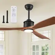 52" Ceiling Fans with Lights and Remote Control, Flush Mount Ceiling Fan with...