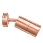CLA Lighting GU10 Exterior Wall Pillar 1-Light Adjustable Spot Light (Copper) IP65