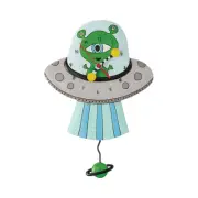 Allen Designs Time Traveler Alien Clock Standard Wall Clock