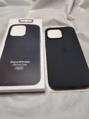 iPhone 15 Pro Max Silicone Case With MagSafe black original Genuine