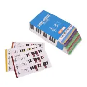 Teach Kids Piano with 120 Color Coded Chord Flashcards and Music Theory Chart