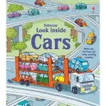 <USBORNE> LOOK INSIDE: CARS 翻翻書 硬頁書 英文童書