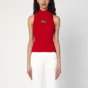 [Diesel] Red Top Cropped M-Onervax XS Red