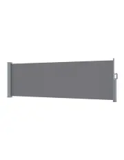[Instahut] Side Awning Outdoor Blinds Retractable Screen Sun Shade 1X3M in Grey