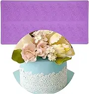 Anyana sugar edible cake silicone fondant impression lace mat cake decorating mold gum paste cupcake topper tool icing candy imprint baking moulds sugarcraft trimming leaf