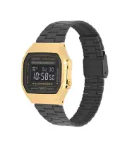 CASIO BLACK / GOLD TONE DIGITAL A168WE SERIES MENS OR UNISEX WATCH