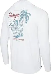 [PELAGIC] Apparel Men's Aquatek Paradise Hooded Fishing Shirt