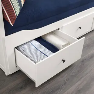 北歐風格經典IKEA宜家HEMNES坐臥兩用床框/3抽屜/沙發單人床雙人床/白色/二手八成新/原$14990特$9500