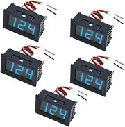 AC 70-500V 0.56 inch LED Digital Voltmeter Voltage Meter Volt Instrument Tool 2 Wires Red Green Blue Display 110V 220V DIY (Blue)