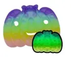 Glow in the dark halloween pumpkin stress relief push bubble pop up fidget