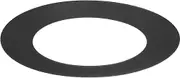 uxcell 1-Pack Goof Rings for 4 Inch Recessed Lights, 4.3" ID 6.7" OD Durable Steel Trim Ring Flush Mount Black Can Light Trim Ring Cover for Ceiling Can Downlights