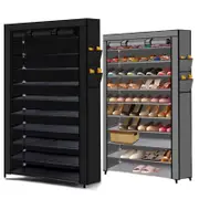 Ozoffer Portable 10 Tier Shoe Rack Storage Cabinet Organiser Wardrobe Cover