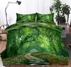 Deer Flower Crane 3D Printing Duvet Quilt Doona Covers Pillow Case Bedding Sets