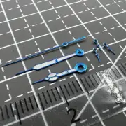 23x18x13mm Blue Trim Green Lume Watch Hands for Movement Miyota OS10 0S10
