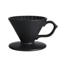 在飛比找momo購物網優惠-【Tiamo】手作陶瓷濾杯V01 - 黑色(HG5539BK