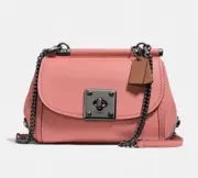 NWT Coach Drifter Turnlock Crossbody In Edgestain Leather Gunmetal / Melon 12095