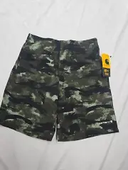 Carhartt Boys Rugged Flex Fatigue Camo Work Lightweight Shorts New Size M 10/12