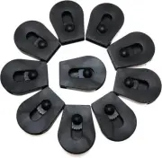 Wheeled Cord Lock Stopper 10PCS Black Paracord Cord Locks ⭐⭐⭐⭐⭐