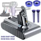 9500mAh Battery For Dyson V6 DC58 DC59 DC61 DC62 Animal SV03 SV05 6.0Ah / Filter