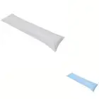 Side Sleeper Body Pillow Body Support Sleeping Cushion Padded Grey/Blue vidaXL