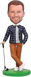 Customized Bobblehead Dolls, Golf Handmade Personalized Sculpture Gifts for Men, Boyfriends, Husbands, Office Colleagues or Bosses