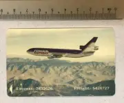Old Singapore advertising phone card Federal Express Fedex DC-10 jet plane mint!
