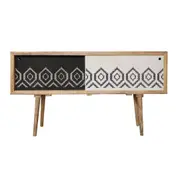 CR Hollywood Solid Timber Sliding Door Console Table