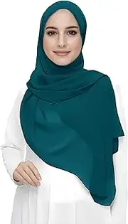 Premium Chiffon Hijab Head Scarf Shawl Wrap for Muslim Women Lightweight