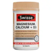 Swisse Ultiboost Magnesium Calcium + Vitamin D3 Tab X 120