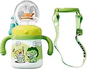 Yulokdwi Whale Fountain Tumbler with Handle,Whale Sprinkler Sippy Cup | Leakproof Toddler Drinking Cup, Outdoor Water Bottle for School