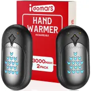 Portable Electric Hand Warmer Rechargeable: 2 in 1 Pack Reusable Handwarmer 2...