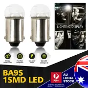 BA9S BAYONET WHITE LED LIGHT BULB PARKER CAR GLOBE INTERIOR LED 12V 6000K X10