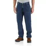 Carhartt Loose Fit 42x30 Double-Front Utility Logger Dungaree Jean