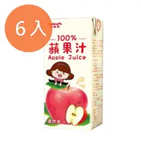 在飛比找Yahoo奇摩購物中心優惠-養樂多100%蘋果汁200ml(6入)/組 【康鄰超市】