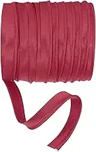 Maxi Piping Bias Tape, 5 Yards Piping Trim with Cord Satin Binding Lip Cord Trim Fit for Sewing Garment Webbing Trimming Crafts Decorating - (Dark Red)