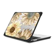 MacBook Pro 13-inch (M1 / M2 / Intel) Bounce Case Sunflower petals - botanical illustration