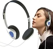 Retro Over-Ear Headphone, Vintage Feelings Underwire Headphone, Stereo Portable Lightweight Earphones Stereo Vintage Design for Mobile Phone, Walkman