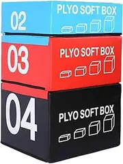 AUPRES Foam Reinforced Box Stackable Soft Plywood Box, Anti-Skid Safety Used for Jumping, Strength Training and Physical Training, Suitable for Home Gym Box