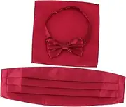 [TOVINANNA] 3pcs Mens Tuxedo Bow Tie Set Pocket Square Holder Pre-tied Bow Ties for Men Elegant Suit Accessories