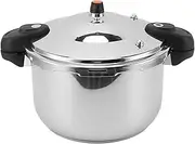 Stainless Steel Pressure Cooker, 10L/12L/16L Stovetop Pressure Canner with Easy Lock Lid, Fast Cooking Canning Pot Compatible with Gas & Induction Cookware, Electric Stoves (12L)