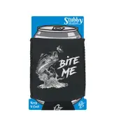 Bite Me Fishing Angling Fish Funny Novelty stubbie holders Stubby Holder