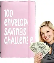 Savings Envelopes for Money Challenge - Budget Binder | 100 Days Tracker Planner to Save 5050 Dollars for Men Women Adults Children School