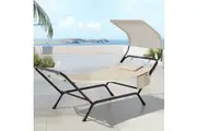 Gardeon Hammock Bed w/ Stand Sun Lounge Chair Beige