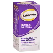 Caltrate Bone & Muscle 100 Tablets Plus Other Minerals Supports Healthy Bones