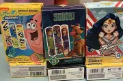 3 boxes Bandages Scooby Wonder Woman Sponge Bob Band Aids 20 Ct Ea Box 60 total