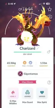 Pokémon Go | Gigantamax Charizard | Registered Trade | 20k |